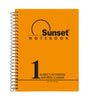 One Subject A4 Notebook Orange (96, 144, 192 Sheets)