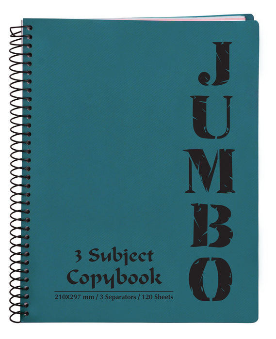 A4 Jumbo Notebook Teal ( 3, 5 Subjects )