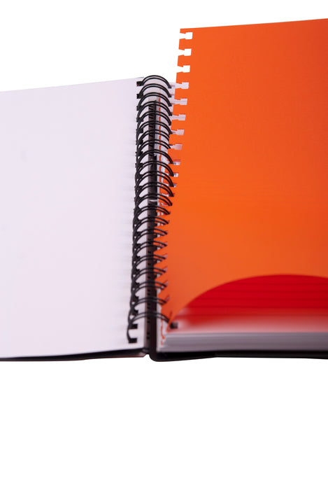 Orange Wave Notebook Seyes (1, 3, 5 Subjects)