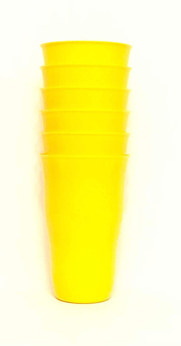 Plastic Cups 21 Ounce Tumbler (Pack of 6) mintra-shop.myshopify.com Yellow