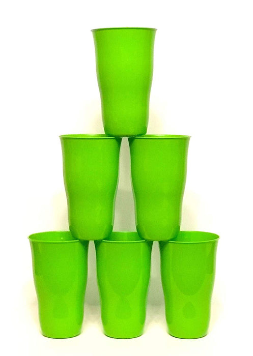 Plastic Cups 21 Ounce Tumbler (Pack of 6) mintra-shop.myshopify.com Green