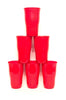 Plastic Cups 21 Ounce Tumbler (Pack of 6) mintra-shop.myshopify.com Red