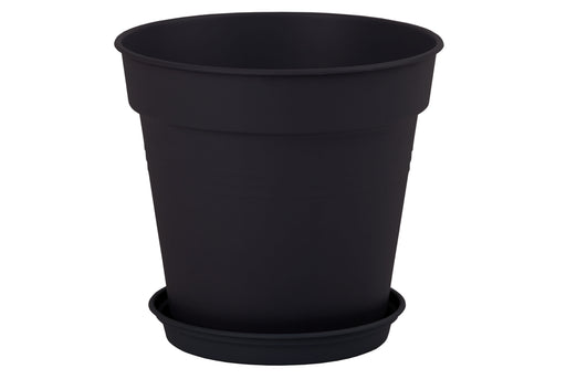 Round Pot 24 cm (Pack of 2) mintra-shop.myshopify.com Black
