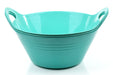 Plastic Bowls with Handles, 3 Pack (Small, 970 ml) mintra-shop.myshopify.com Teal
