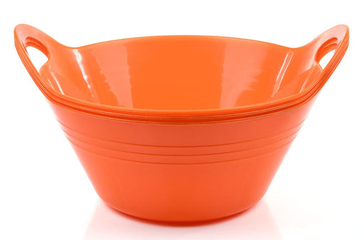 Plastic Bowls with Handles, 3 Pack (Small, 970 ml) mintra-shop.myshopify.com Orange