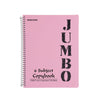 A4 Jumbo Notebook Spring Pink ( 3, 4, 5, 6 Subjects )