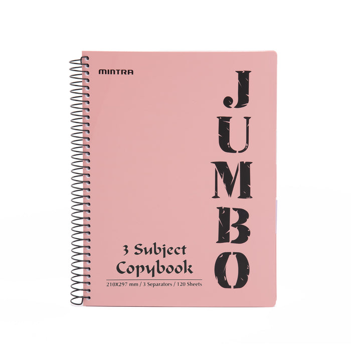 A4 Jumbo Notebook Salmon ( 3, 4, 5, 6 Subjects )