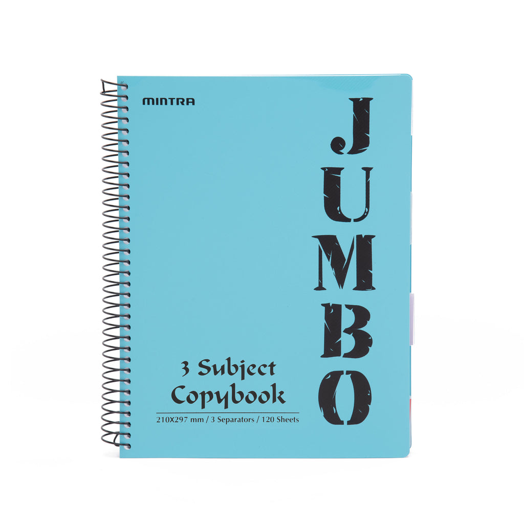 A4 Jumbo Notebook Light Blue ( 3, 4 Subjects )