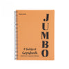 A4 Jumbo Notebook Peach Orange ( 3, 4, 5, 6 Subjects )