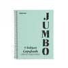 A4 Jumbo Notebook Sage Green ( 3, 5, 6 Subjects )