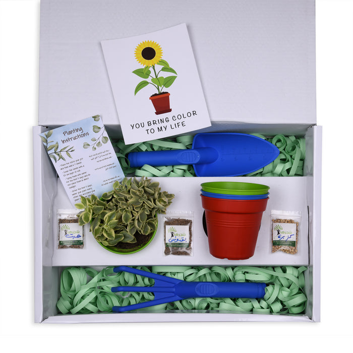 Gardening Kit (Light Green/Dark Blue) 11 Items