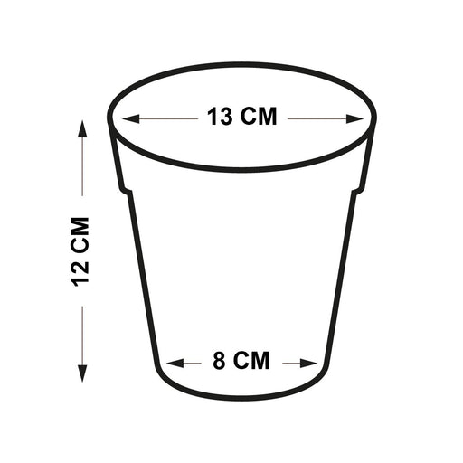Round Pot 13 cm (Pack of 4) mintra-shop.myshopify.com [variant_title]