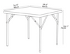 S 88 White - Square Table 88 cm mintra-shop.myshopify.com [variant_title]